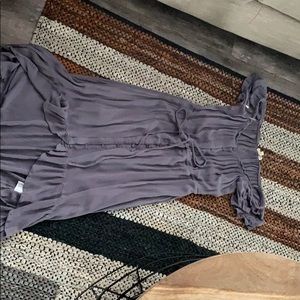 High low off the shoulder dress